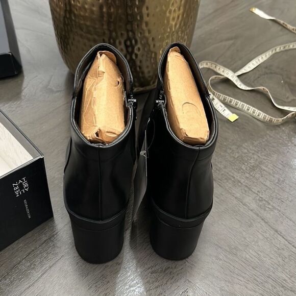 NEW Naturalizer Avery Waterproof Sqaure Toe Boots Side Zipper Chunky Heel Sz8 - Picture 8 of 9